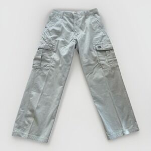 Vintage Men's Levi's Loose Straight Cargo Pants Size 34/30 in khaki and tan